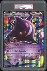 2014 POKEMON XY PHANTOM FORCES GENGAR-EX BOX-TAG #34 GENGAR EX PSA 5