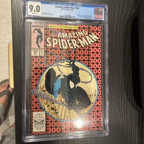 AMAZING SPIDER-MAN #300 CGC 9.0 NM White Pages (1st Full Venom printing 1988)