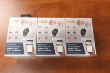 3-Count Mobi MobiCam Multi-Purpose Smart HD WiFi Camera - # 70200-TY - Sealed!