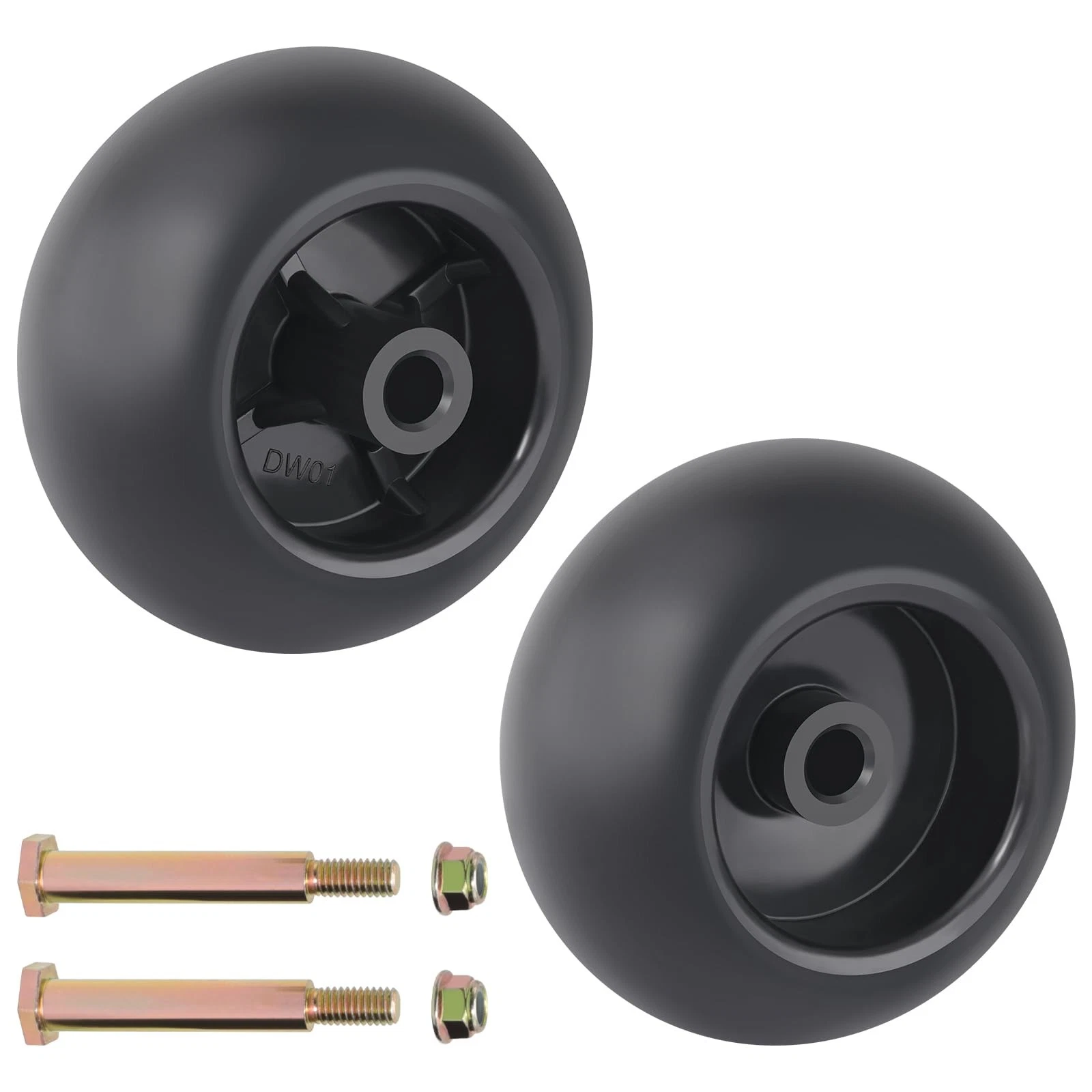753-04856A Lawn Mower Deck Wheels Kit 2 Pack 5 Inch Mower Deck Wheels Replace... - Picture 1 of 6