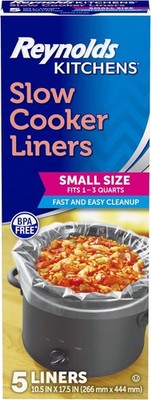 Reynolds Kitchens Slow Cooker Liners   Small 1 3 Quart, 5-Pack