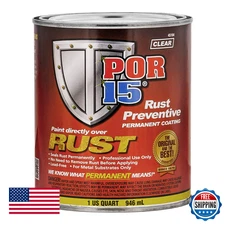 POR-15 Rust Preventive Coating 32oz Clear Anti-Rust Corrosion Barrier