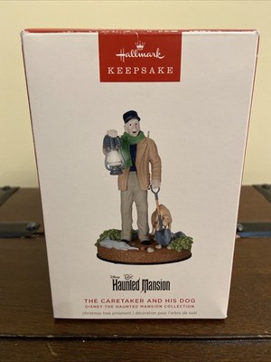 2024 Hallmark Keepsake Ornament The Caretaker And His Dog Disney Haunted Mansion