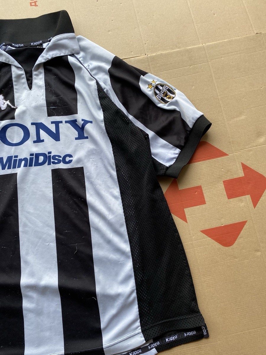 Vintage Kappa Juventus Sony MiniDisc Jersey 90s Gara Style XL