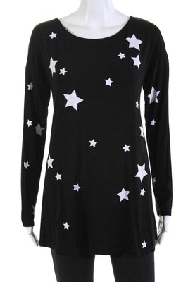 Isabella Oliver	Womens Stars Print Rosie Maternity Top Black Size 2 11122028