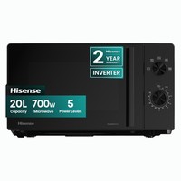 Hisense 700 Watts 20 Litre Inverter Microwave Oven 20 litres, Black