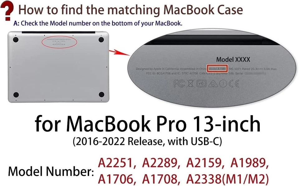 Sleek Soft-Touch MacBook Pro 13" Case (2016-2024) - Ultimate Protection in Black - Image 4 of 4