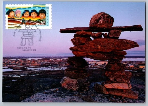Canada 1999 Inuit Faces and Landscape FDC Maxi Card