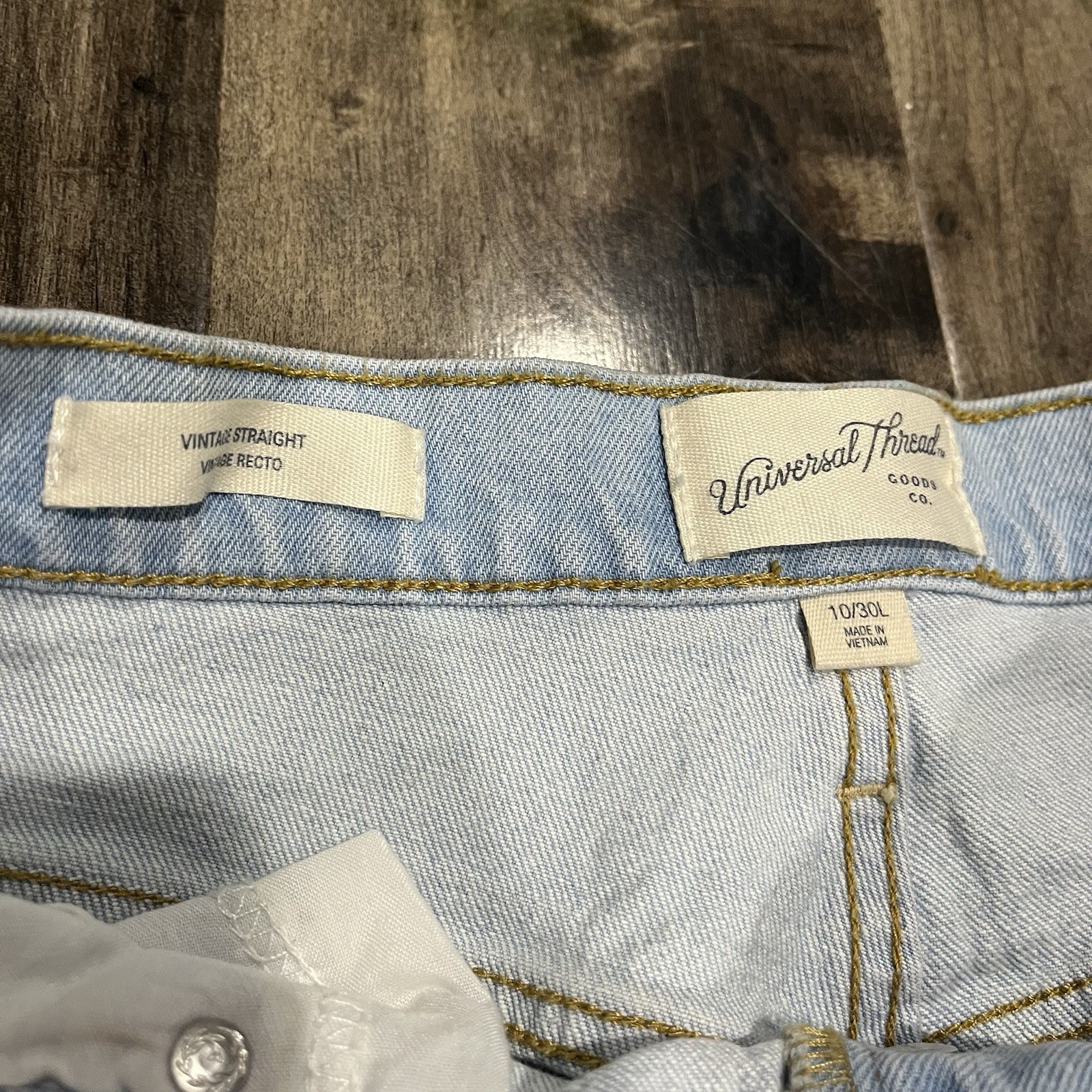 Universal Thread High Rise Button Fly Vintage Str… - image 5