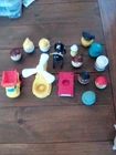 Vintage Fisher Price Little People Figures And Vehicles Mixed Pieces Lot