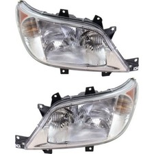 Halogen Headlight Set For 2003-2006 Dodge Sprinter 2500 Left And Right With Bulb Halogen Headlight Set For 2003-2006 Dodge Sprinter 2500 Left And Right With Bulb