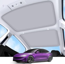 2026 Upgrade Sunshade Roof For Tesla Model 3 Highland 2022-2026 No-Gap/Sag-Free