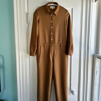 Combine de Filles Le Bleu de Travail Jumpsuit Camel