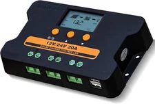 ECO-WORTHY Solar Charge Controller 30A Solar Panel Custom Battery Regulator