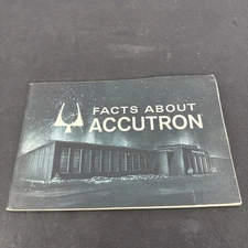 Vtg Facts About Bulova Accutron Watch Booklet Dealers Display Watchmaker Book