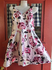 Windsor Women's Flirty Pink Floral Sleeveless Strap Mini Dress Size 5 NWOT