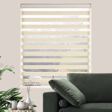 Zebra Roller Shades 65x72 Light Filtering Privacy Blinds for Home Kitchen