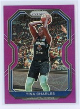 2021 Panini Prizm WNBA 71 Tina Charles Purple Prizm /99 Washington Mystics