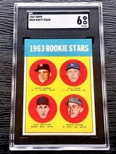 1963 TOPPS RUSTY STAUB ROOKIE BASEBALL CARD #544 ***NICE CENTERING*** SGC 6 EXMT. rookie card picture