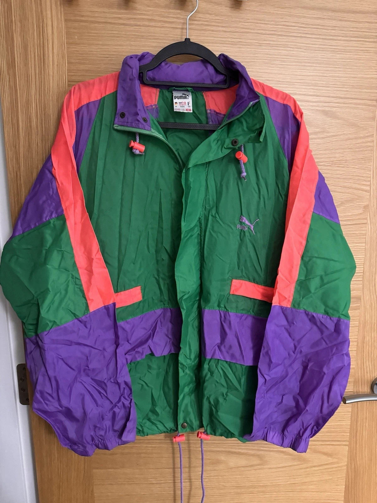 PUMA Men's Vintage Waterproof Windbreaker Jacket Size M