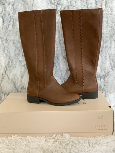 lc lauren conrad molasses women's riding boots