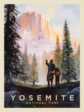 Yosemite National Park Travel Poster Print  Reproduction Giclee Print 11x17