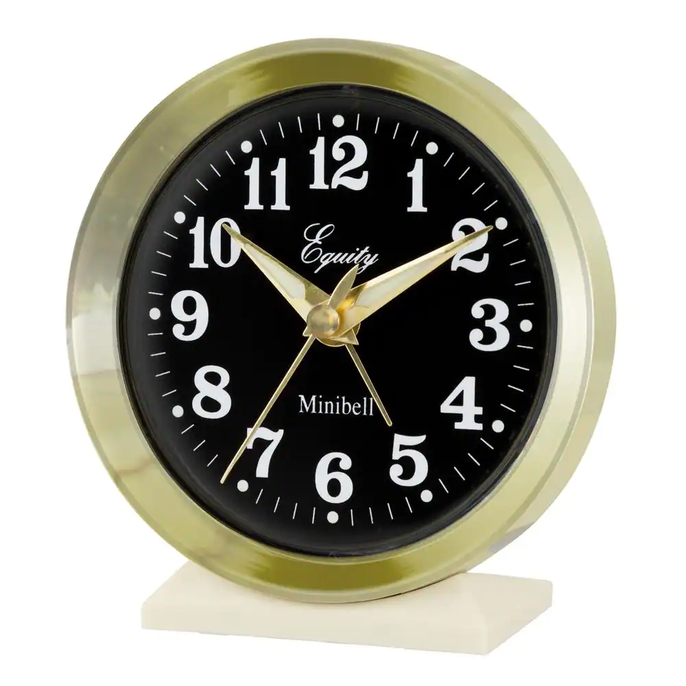4 In. round Loud Bell Keywind Analog Alarm Clock eBay