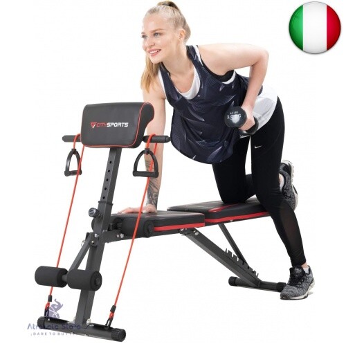 CITYSPORTS Panca Pesi Pieghevole Multifunzione, Panca Pesi