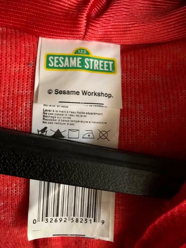 Sesame Street ELMO Plush Deluxe Infant Costume  Size 12-18 Months + BONUS - Image 4 of 4