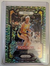 2024 PRIZM WNBA MONOPOLY LEXIE BROWN GREEN MONEY SHIMMER 20 SP