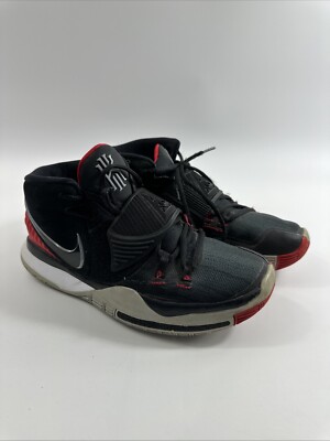 Nike Kyrie 6 Bred Black University/Red Basketball Shoes  display picture 2