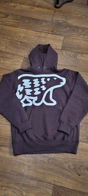 HUMAN MADE HUMAN RACE OVERSIZED HEAVYWEIGHT BROWN POLAR BEAR HOODIE XL 