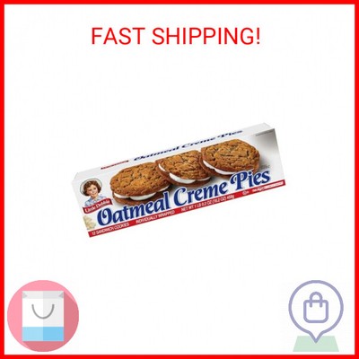Little Debbie Oatmeal Crème Pies, 12 Individually Wrapped Sandwich Cookies, 16.2