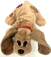 Vintage Pound Puppy W / Red Collar/Long Ears 9  Tan Pup With Brown Spots PREOWED