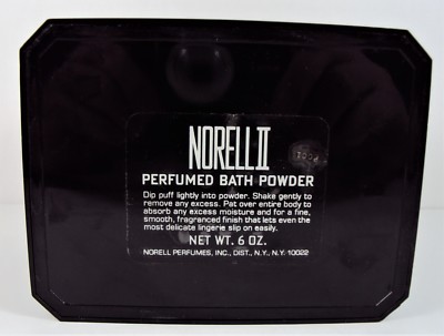 Norell II Perfumed Dusting Powder 6oz Body Powder VINTAGE