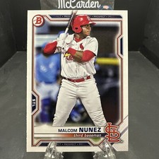 2021 Bowman Draft Malcom Nunez #BD-56 St. Louis Cardinals
