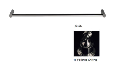 Luxury Brand Santec 6661BO10 Bravo 24'' Bathroom Towel Bar In Polished Chrome New