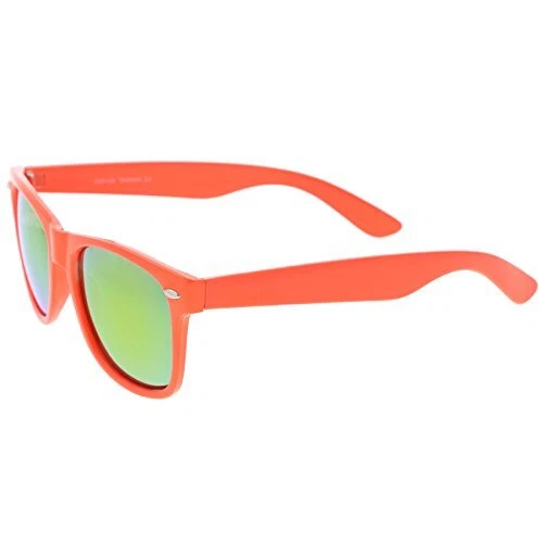 Gafas de sol retro grandes cuadradas con lentes espejadas con montura de cuerno 55 mm Top Foto 3 de 4