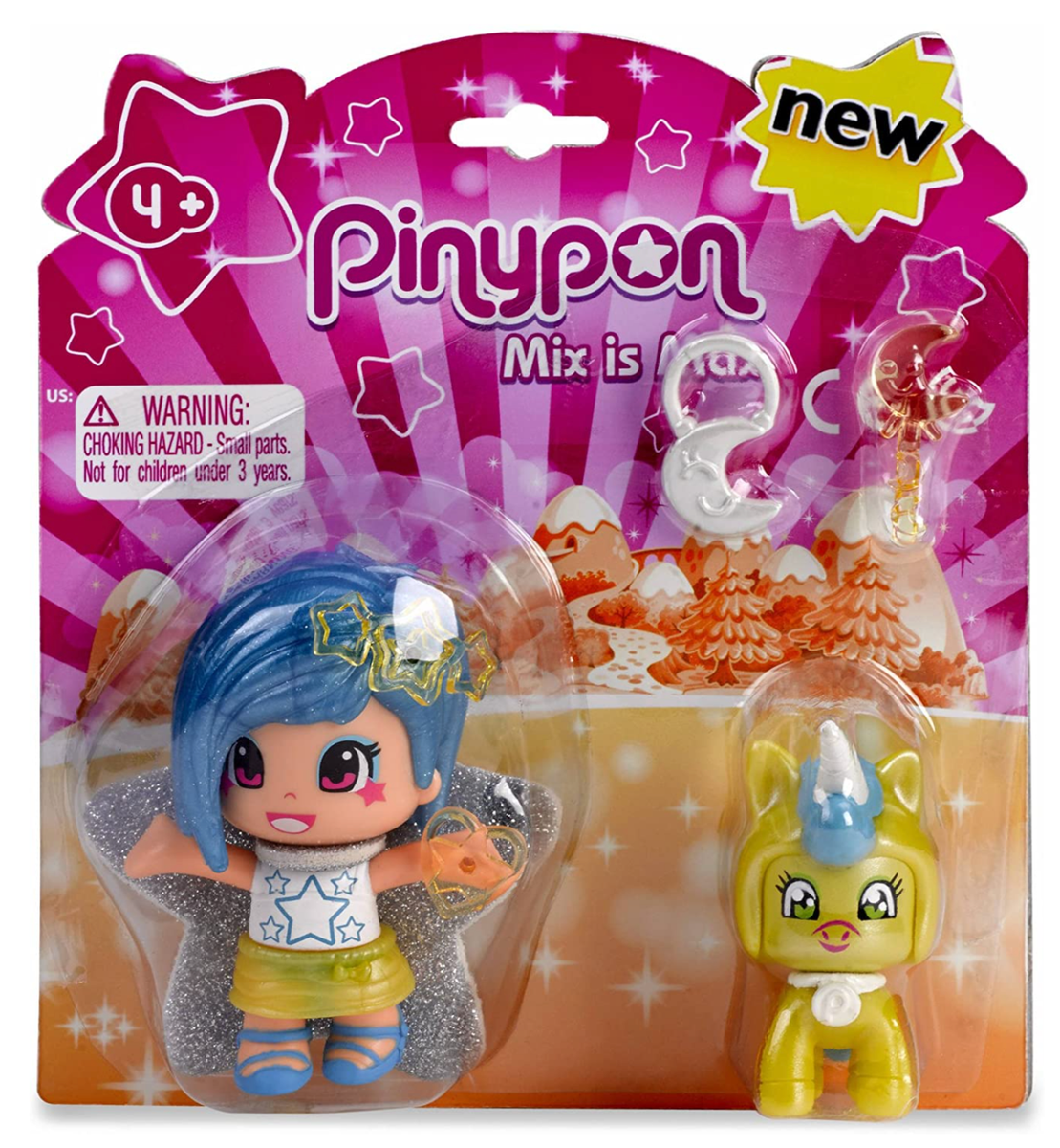 Pinypon – Étoile Et Licorne Volante – Figurine + 32 Accessoires, Pour Enfants Dès 4 Ans (Famosa