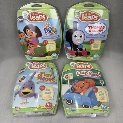 Lot Of 4 Leap Frog Baby/Toddler Little Leaps Interactive Learning DVDs Brand New