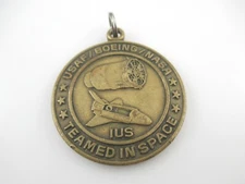 USAF/Boeing/NASA Inertial Upper Stage Rollout June 3, 1982 Pendant, Medal