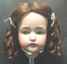 SIZE 12 DOLL WIG ANTIQUE MODERN LIGHT BROWN SUZANNE SYNTHETIC MOHAIR