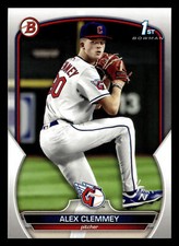 Alex Clemmey 2023 1st Bowman Draft #BD-79 Cleveland Guardians ROOKIE RC