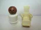Vintage Fisher Price Little People Dentist Doctor Man Barber & Chair Figure