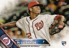 Lot of (10) 2016 Topps Mini ABEL DE LOS SANTOS Rookie Card SP/1000 394 Nationals