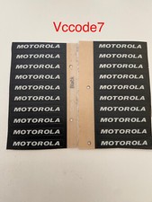 Motorola Label for APX6000XE APX7000 XE & APX8000 XE ONLY! 1 EACH