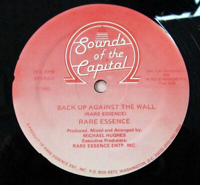 RARE ESSENCE Back Up Against The Wall 1983 12  Single GO GO Funk GROOVE  #8160