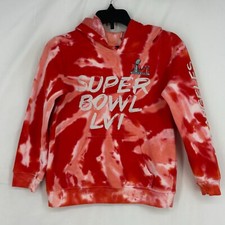 NFL Team Apparel Youth Medium Hoodie Sweatshirt Tie Dye Super Bowl LVI