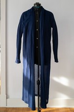 Yohji Yamamoto Light Jacquard Evening Jacket Blue Sz. M