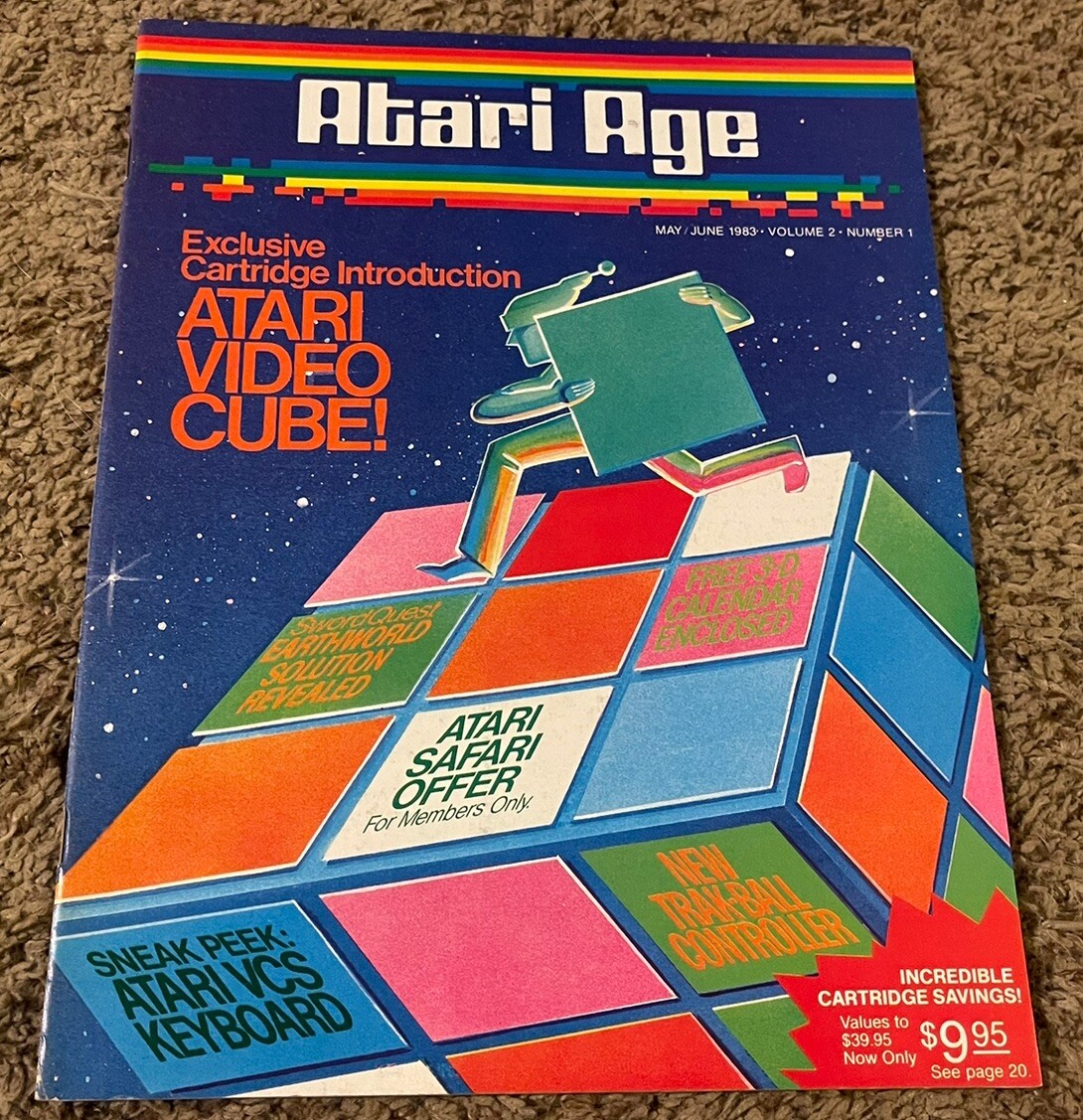 1983 ATARI AGE Magazine, Vol. 2, Number 1 - ATARI VIDEO CUBE | eBay